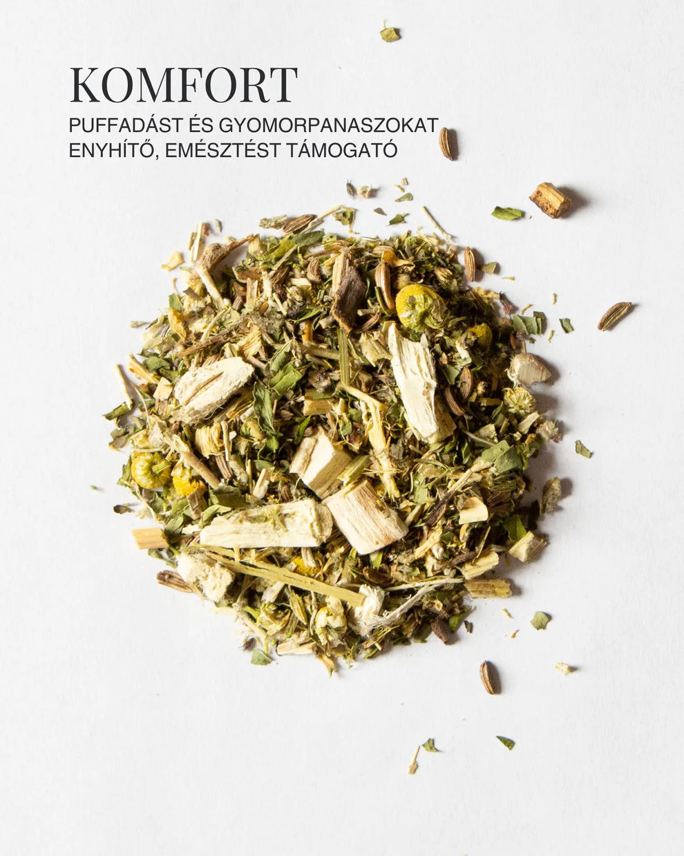 KOMFORT – Emésztést segítő puffadás elleni szálas teakeverék