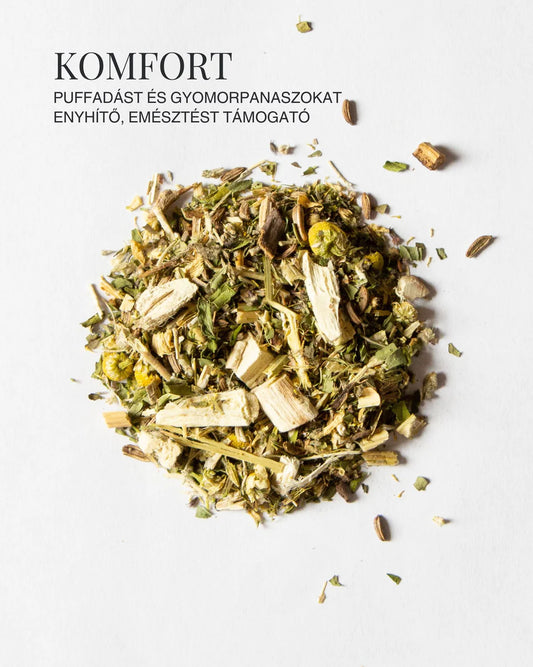 KOMFORT – Emésztést segítő puffadás elleni szálas teakeverék