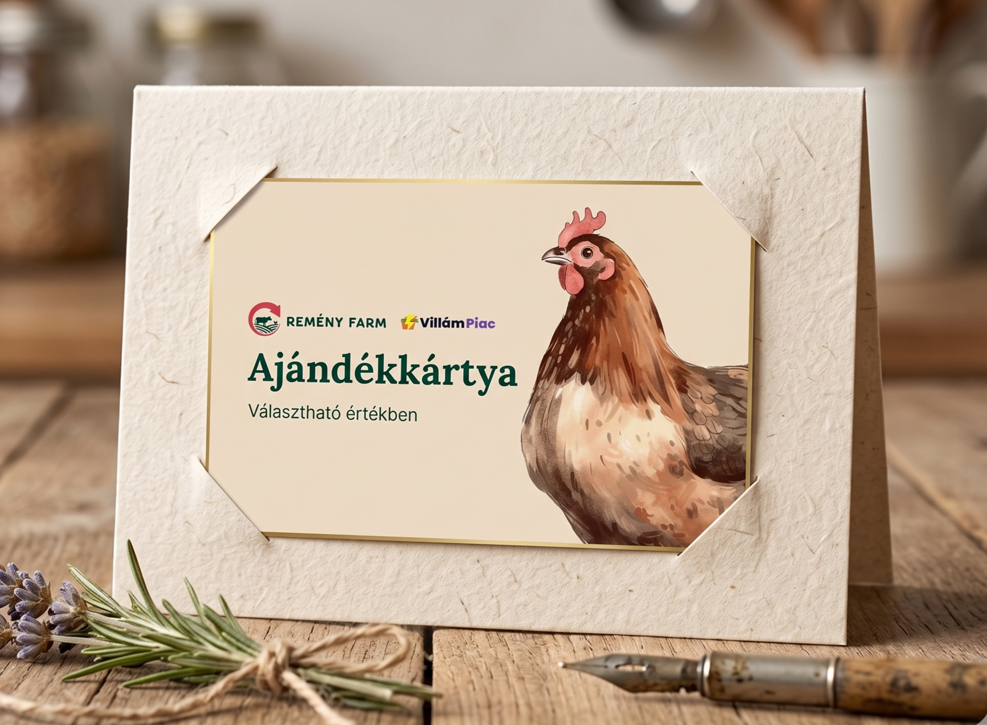 Remény Farm Csirkehús ajándékkártya 2026