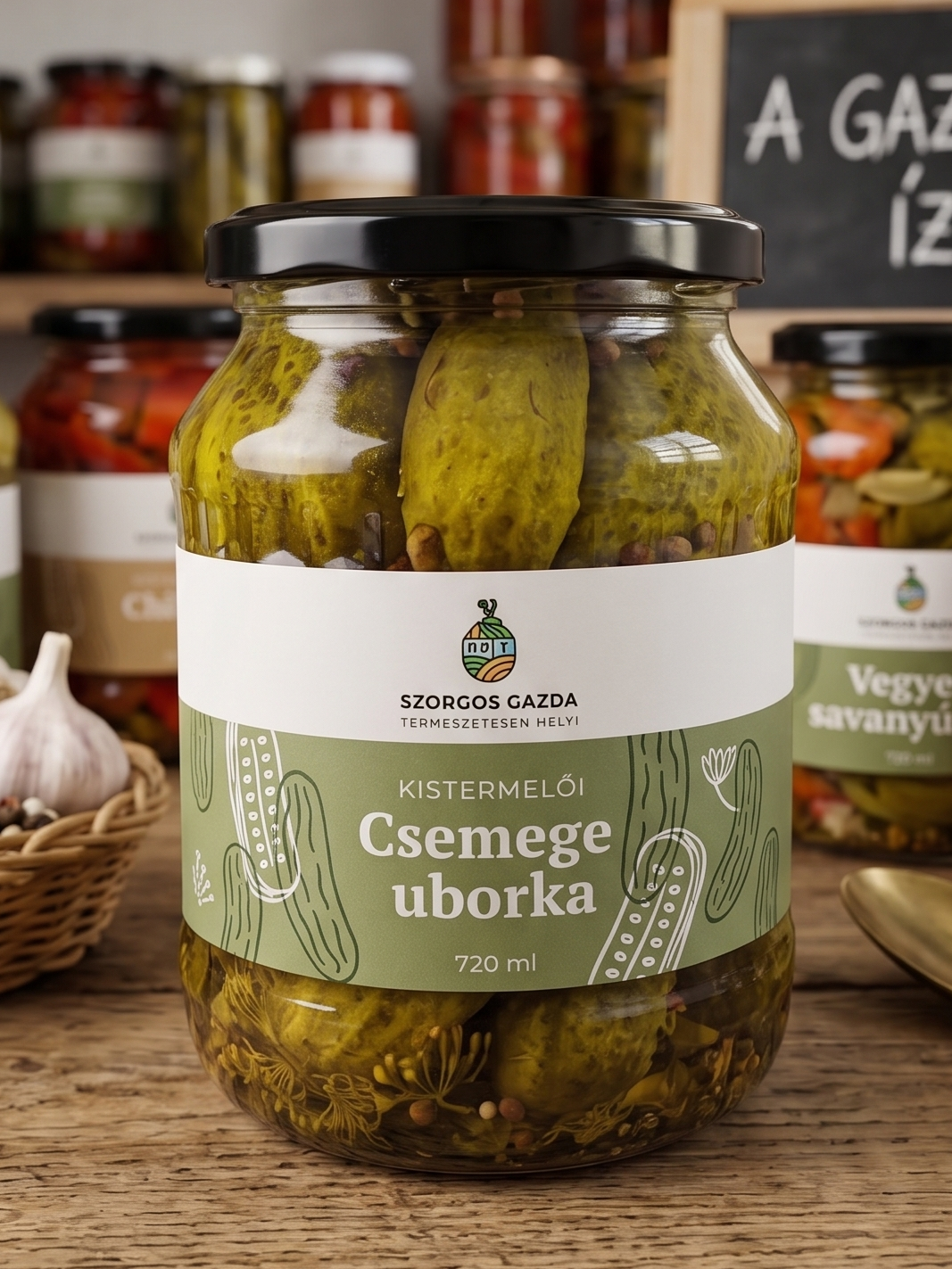 Szorgos Gazda - Csemege uborka - 720 ml