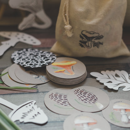 Ehető gombák párosító játék