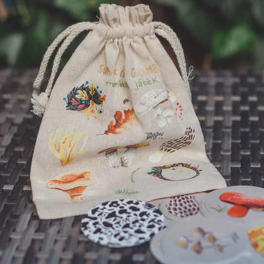 Ehető gombák párosító játék