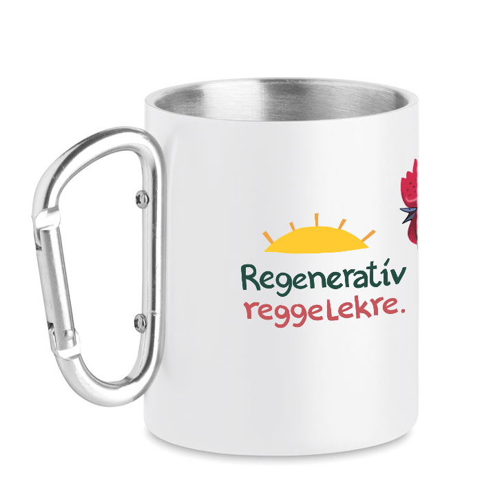 Remény Farm karabíneres acél bögre