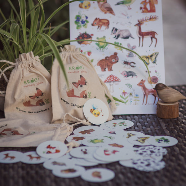 Erdei memória játék